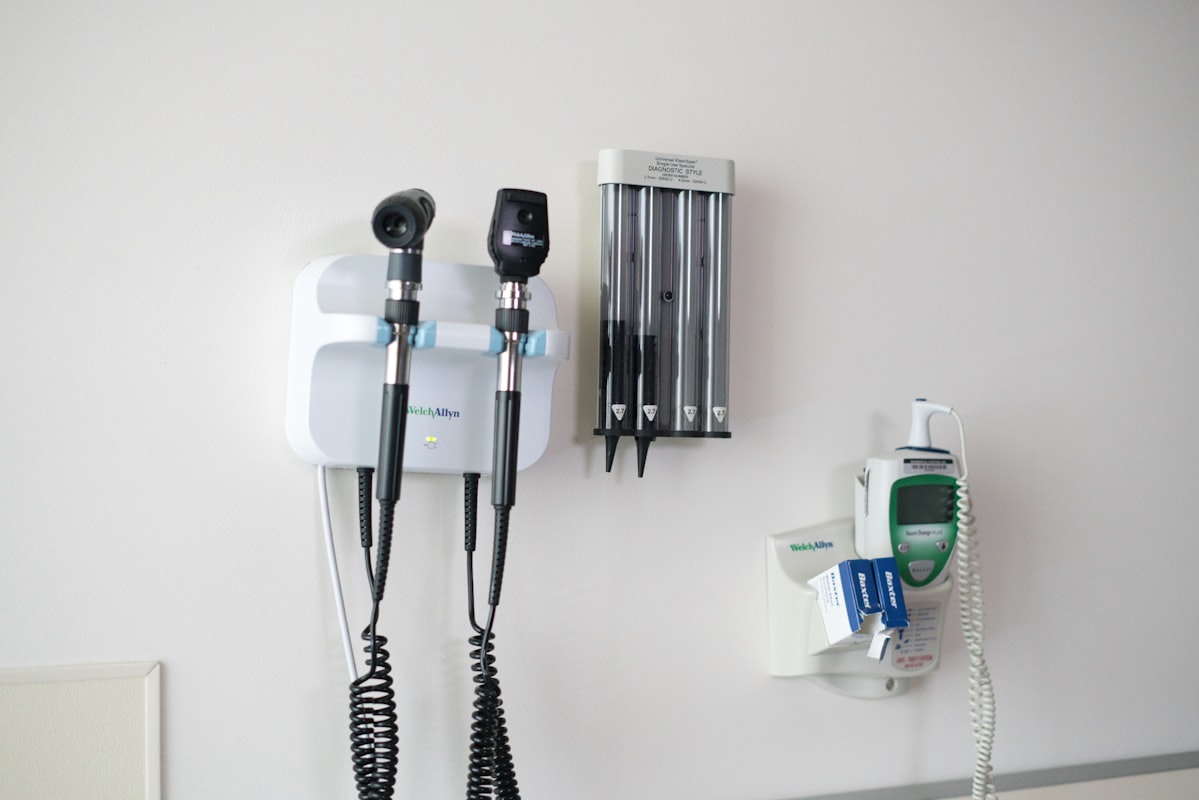 Medical professional reviewing health information